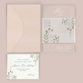 Partecipazioni di matrimonio in plexiglass modello FPLEX57 FASCIA